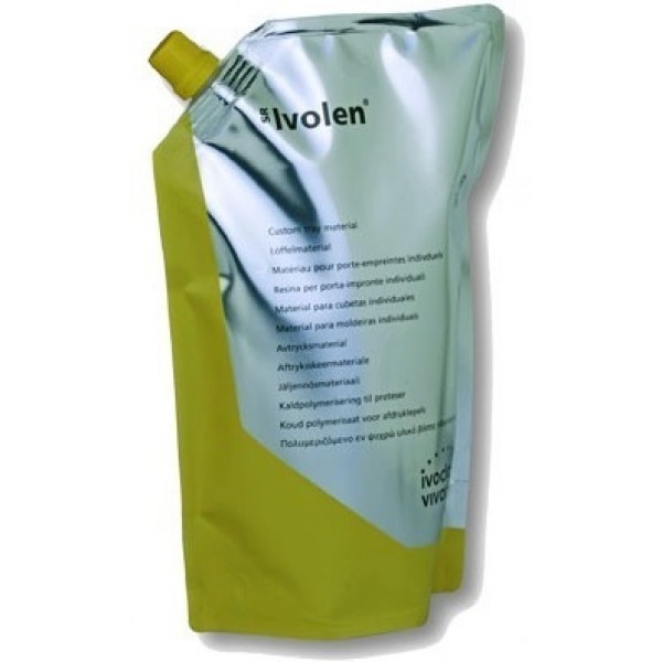 Resina Autopolimerizable Ivolen Para Planchas y Cubetas Polvo 1 Kg